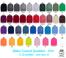 Load image into Gallery viewer, a color chart of a sweater with different colors