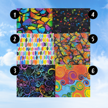 Load image into Gallery viewer, Butterflies, Music Notes, Swirls Bowl Cozies