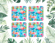 Load image into Gallery viewer, Flamingo Coaster (set of 2 or 4)