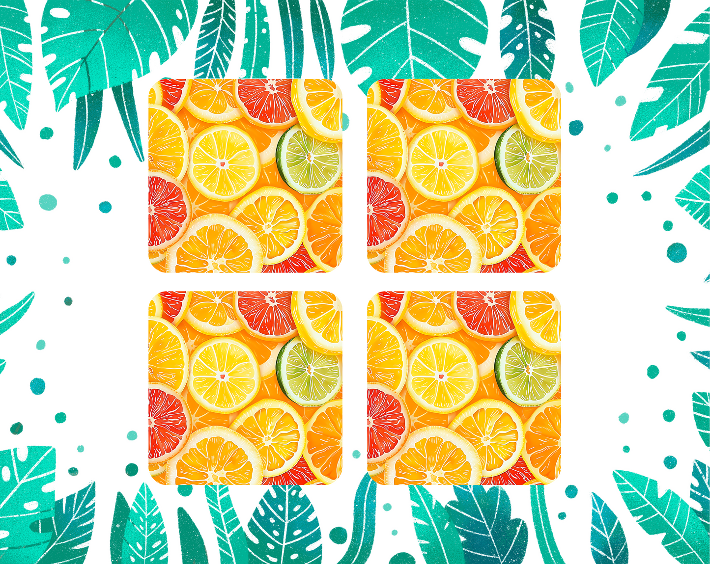 Fruit Coasters (set of 2 or 4)