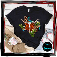 Load image into Gallery viewer, Longhorn Leopard Turquoise