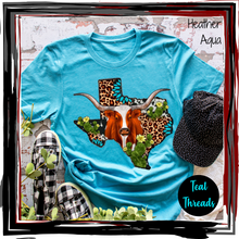 Load image into Gallery viewer, Longhorn Leopard Turquoise