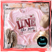 Load image into Gallery viewer, Love Like Jesus Faux Glitter