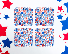 Load image into Gallery viewer, Patriotic Coasters (set of 2 or 4)