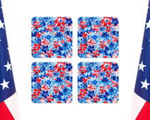 Load image into Gallery viewer, Patriotic Coasters (set of 2 or 4)