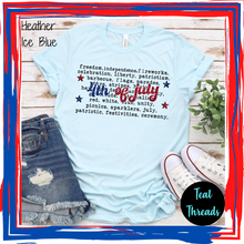 Load image into Gallery viewer, 4th of July Words
