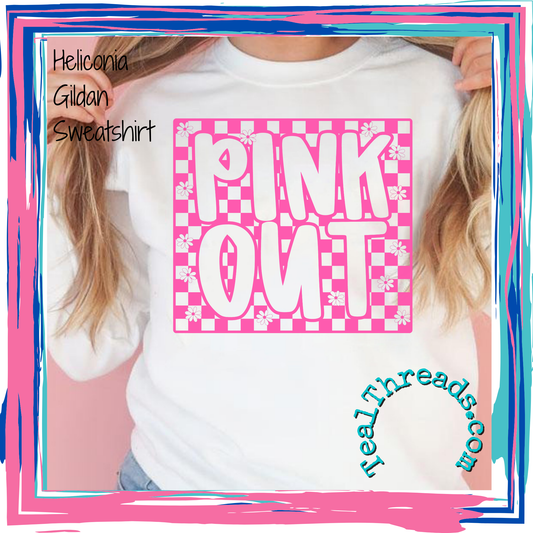 Pink Out Checkered - pink