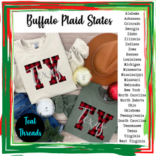 Load image into Gallery viewer, Buffalo Plaid State Names