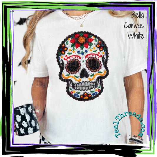 Sugar Skull Faux Yarn