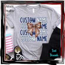 Load image into Gallery viewer, Custom Name Football Bow