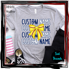 Load image into Gallery viewer, Custom Name Softball Bow