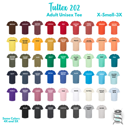 a group of t - shirts with different colors and sizes