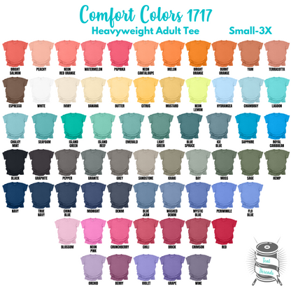 the color chart for a t - shirt with different colors