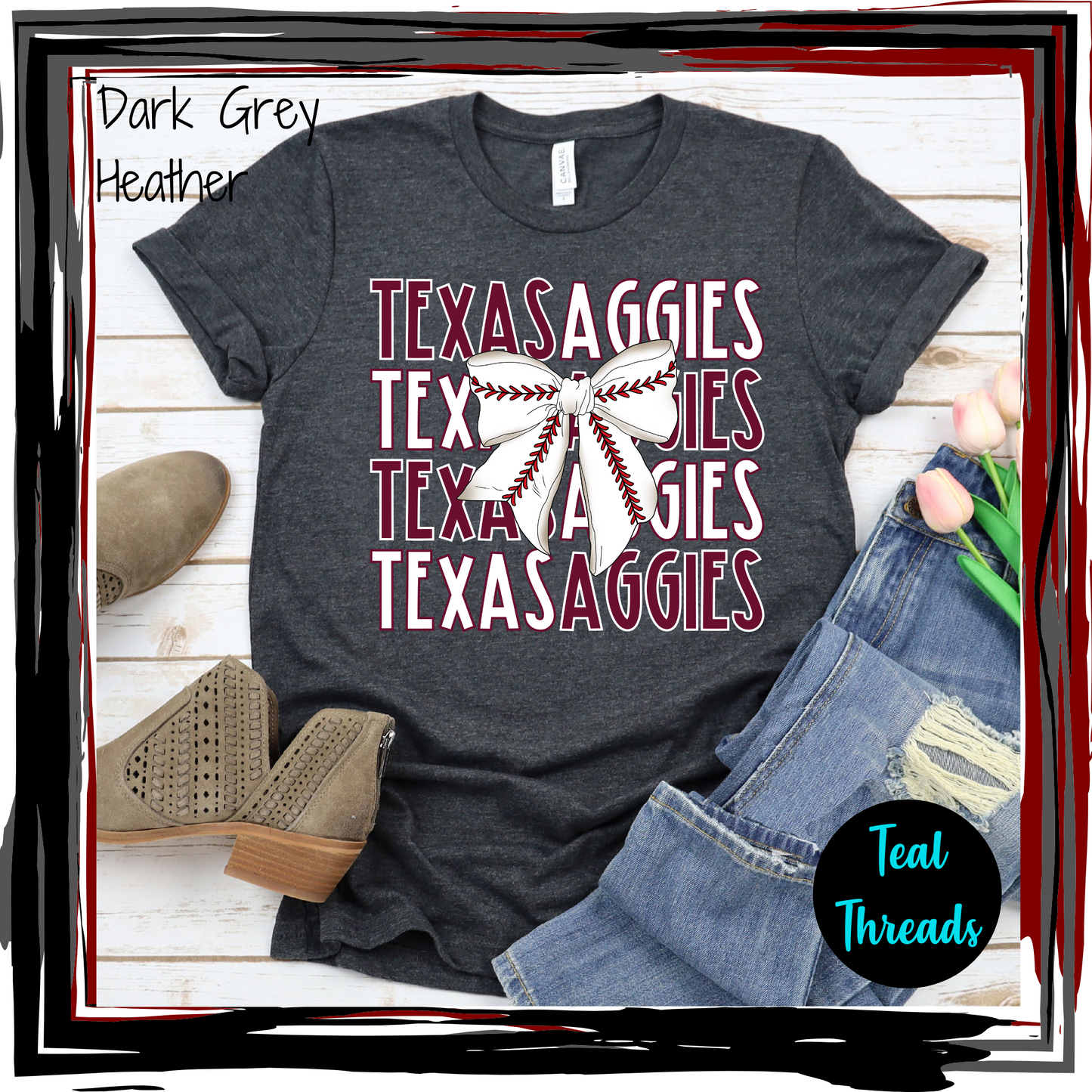 Texas Aggies Baseball Bow