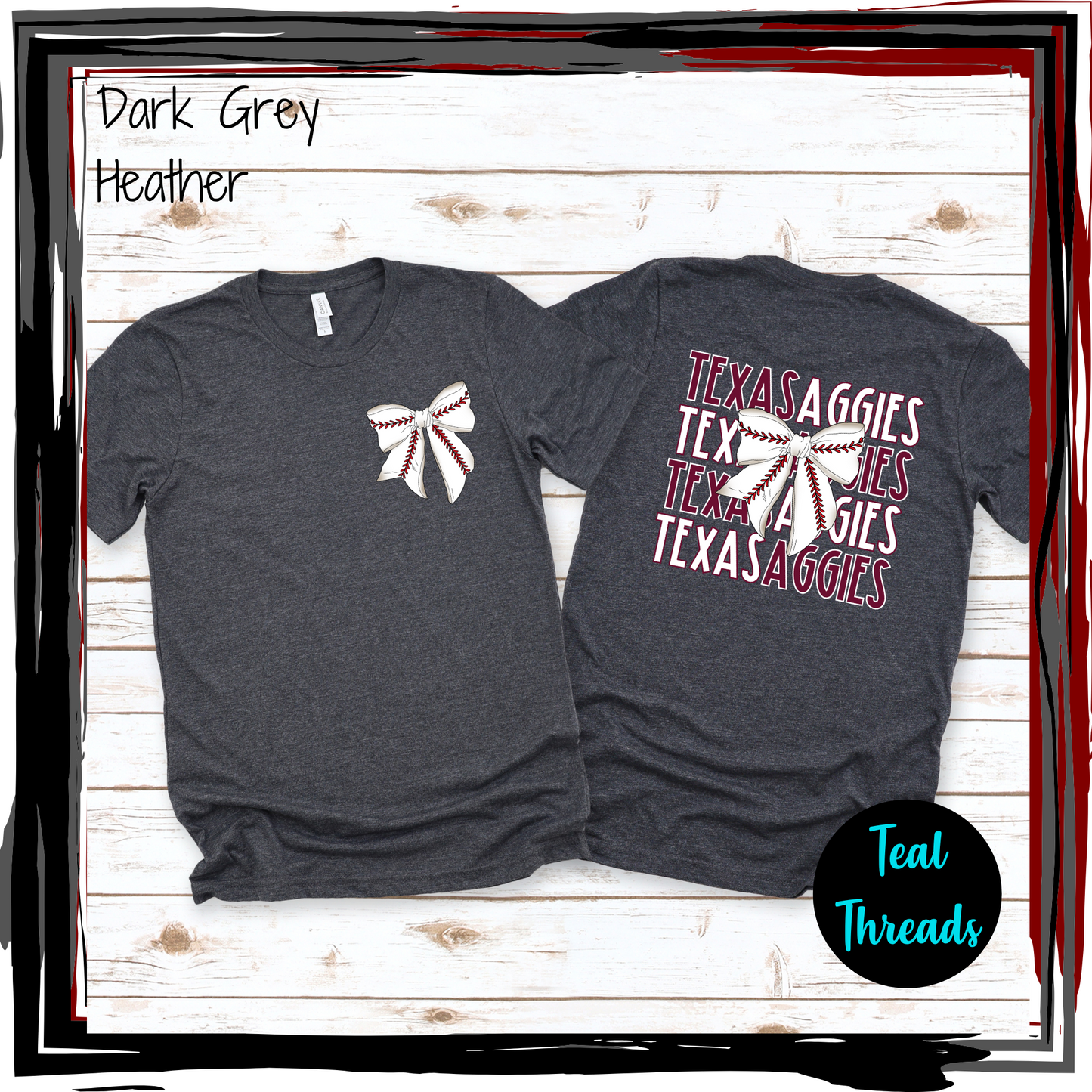 Texas Aggies Baseball Bow