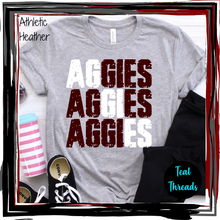 Load image into Gallery viewer, Aggies Grunge Diagonal
