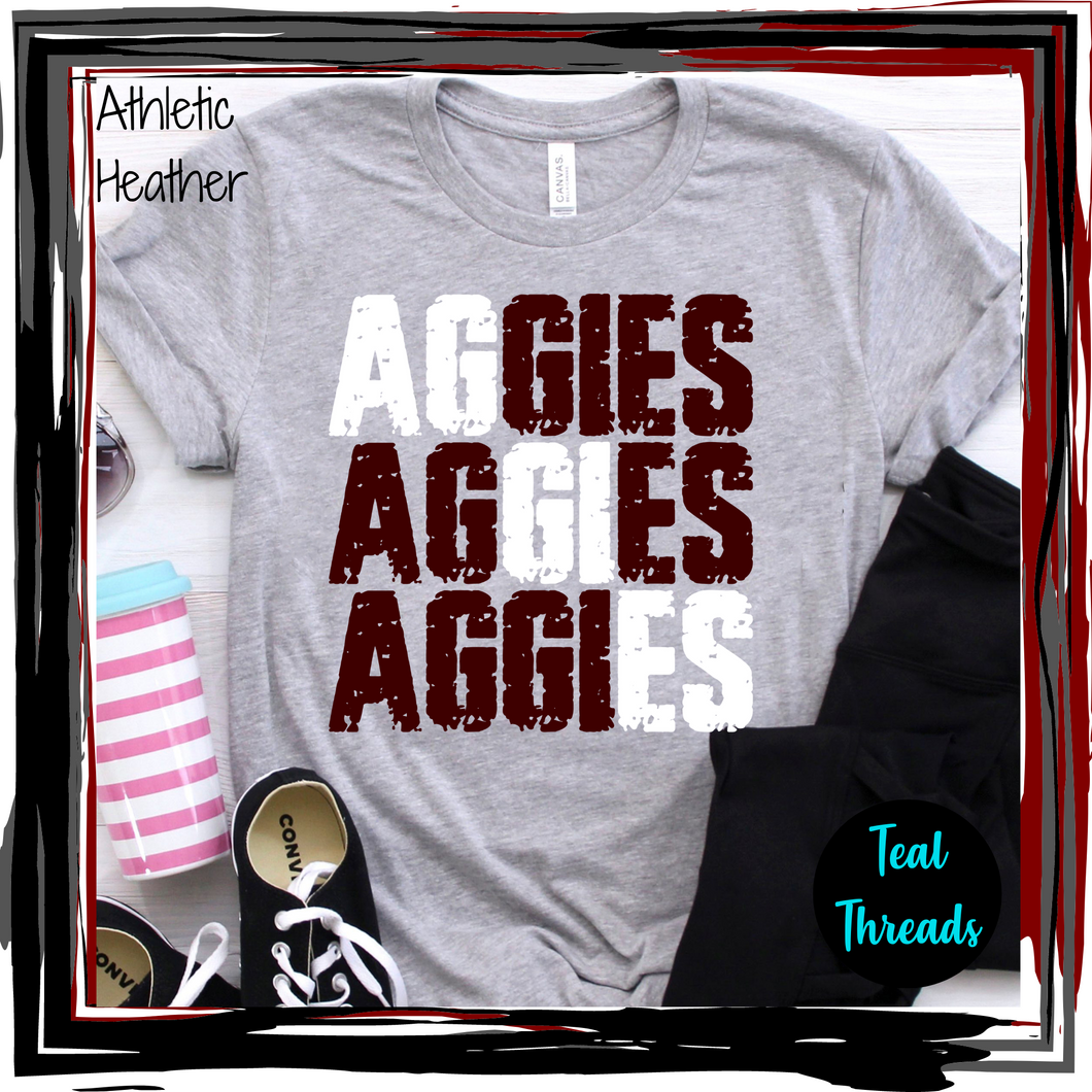 Aggies Grunge Diagonal