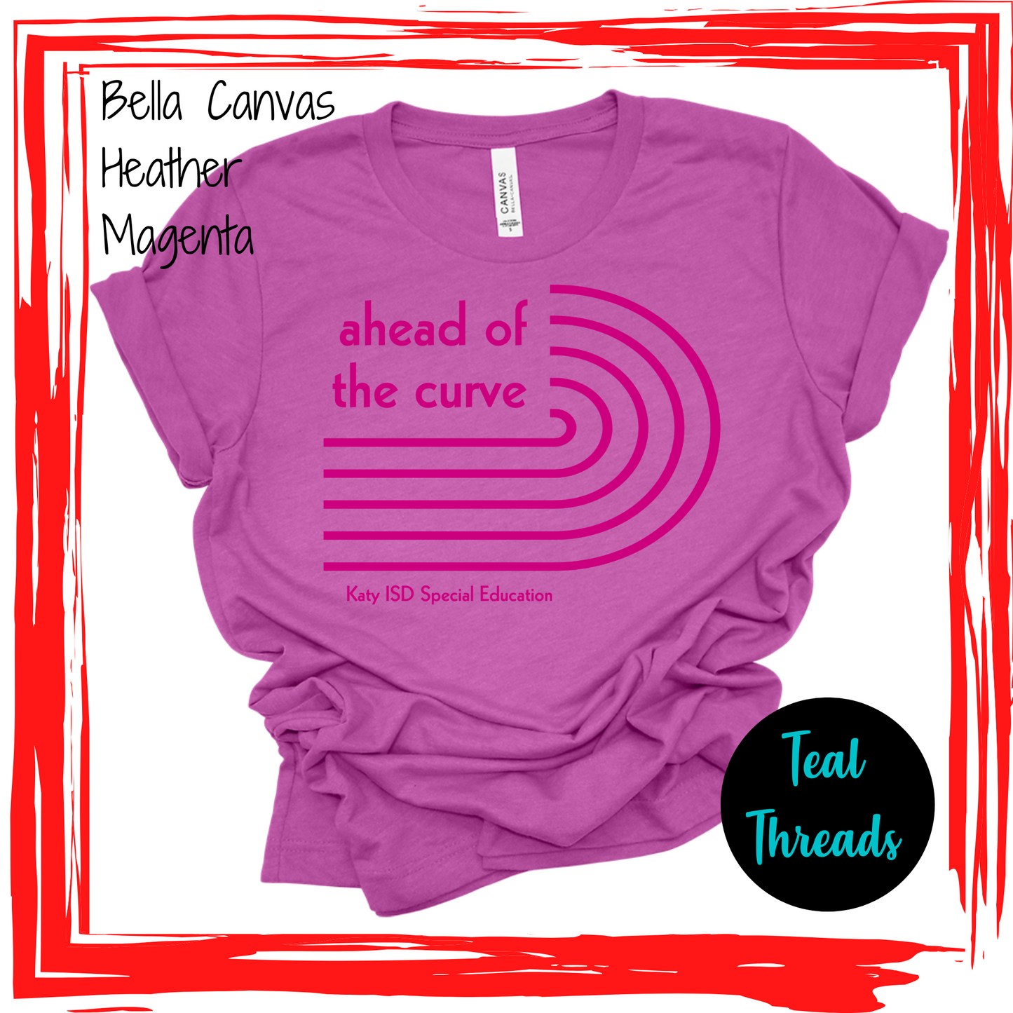 Ahead of the Curve (magenta design)