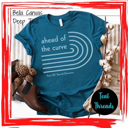 Ahead of the Curve (light blue design)
