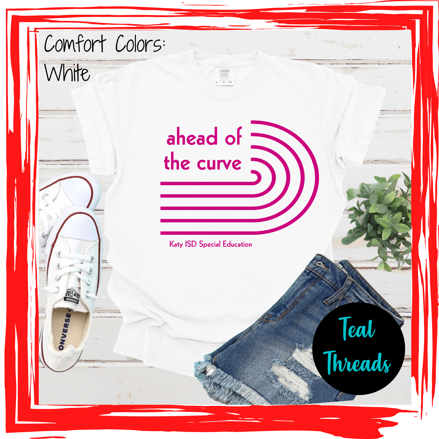 Ahead of the Curve (magenta design)