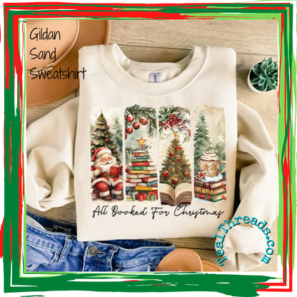 All Booked for Christmas Brushstrokes