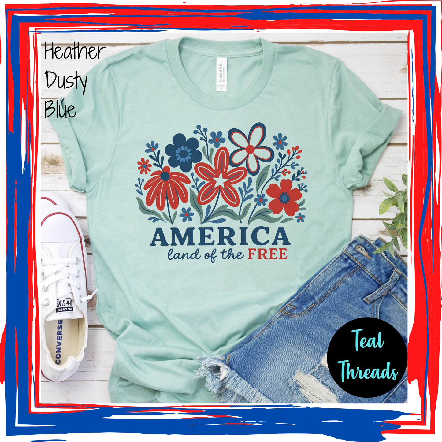 America Land of the Free Flowers