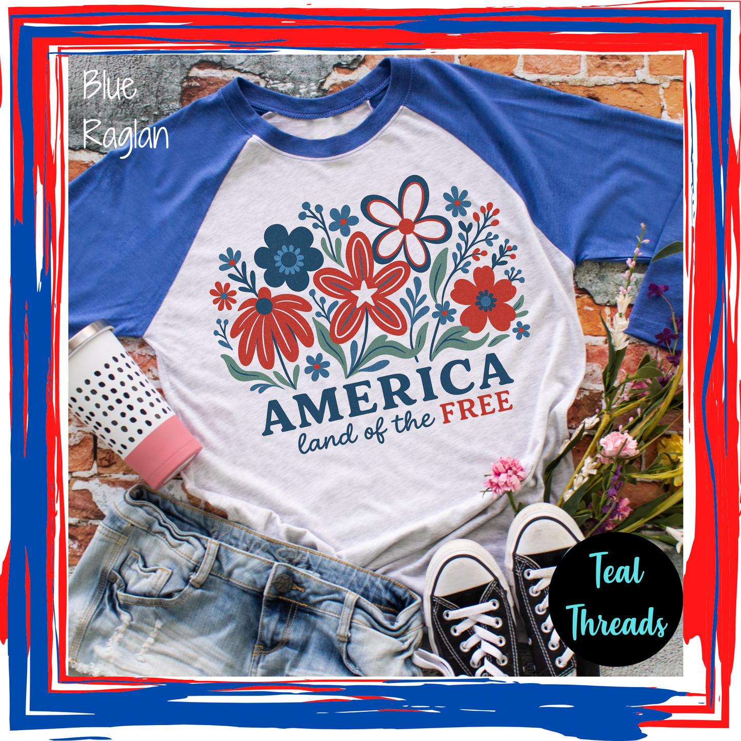 America Land of the Free Flowers