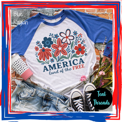 America Land of the Free Flowers