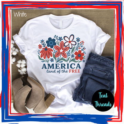 America Land of the Free Flowers