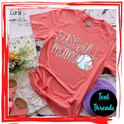 Baseball Mama Floral