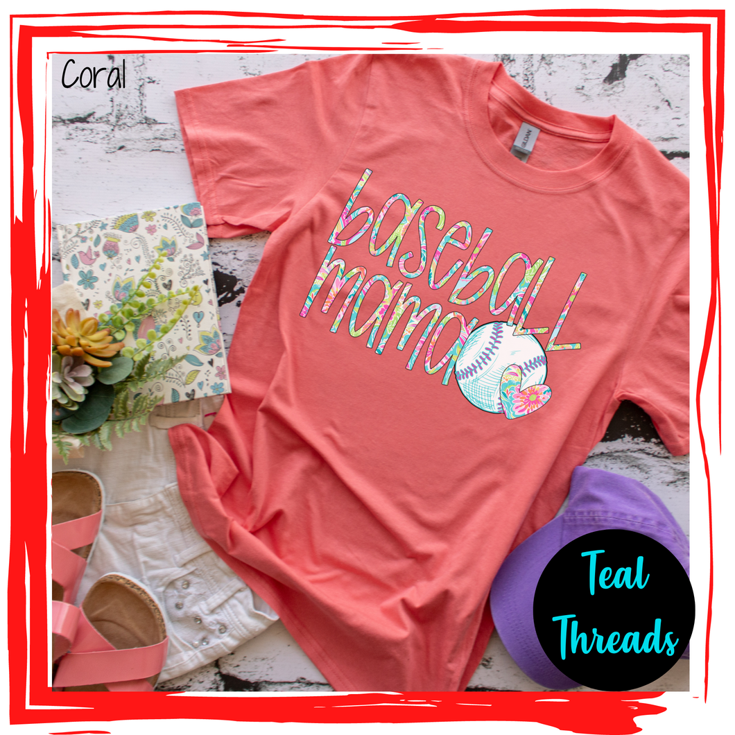 Baseball Mama Floral