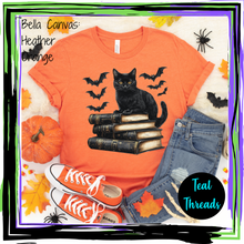 Load image into Gallery viewer, Black Cat on Books
