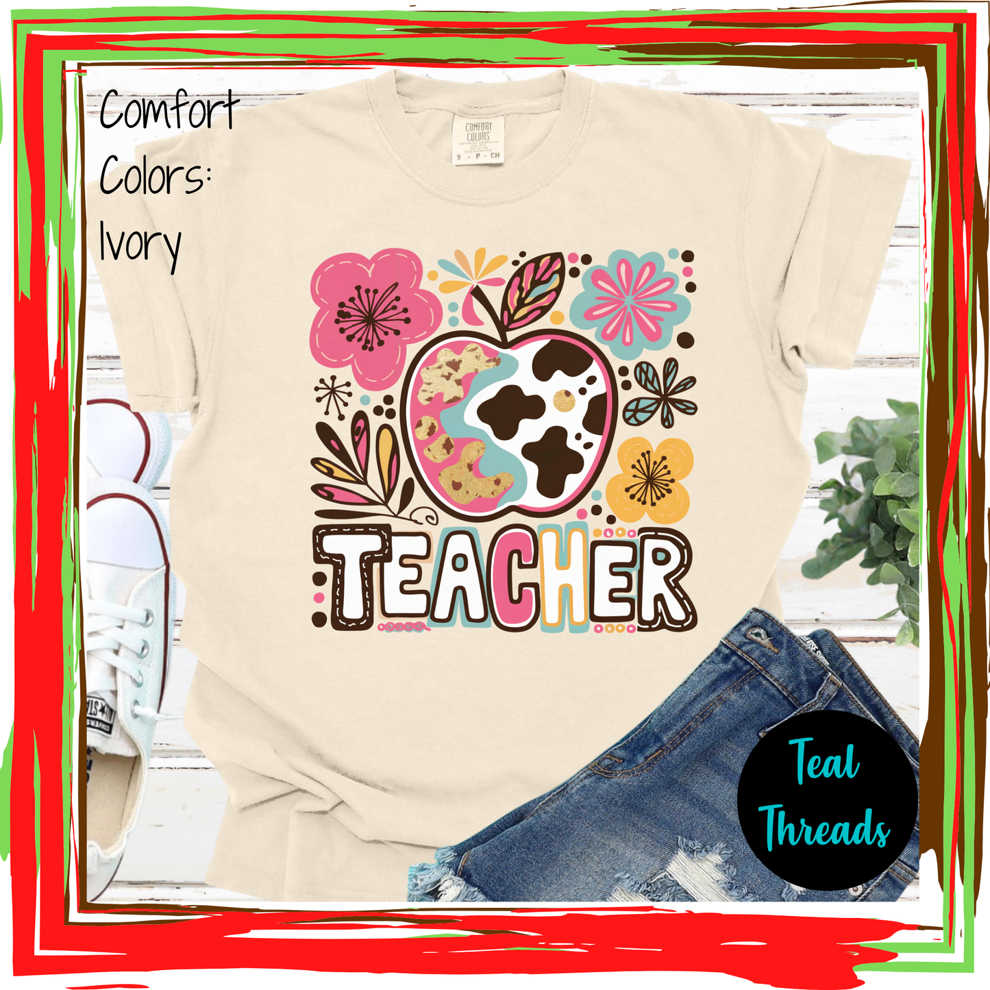 Boho Floral Teacher