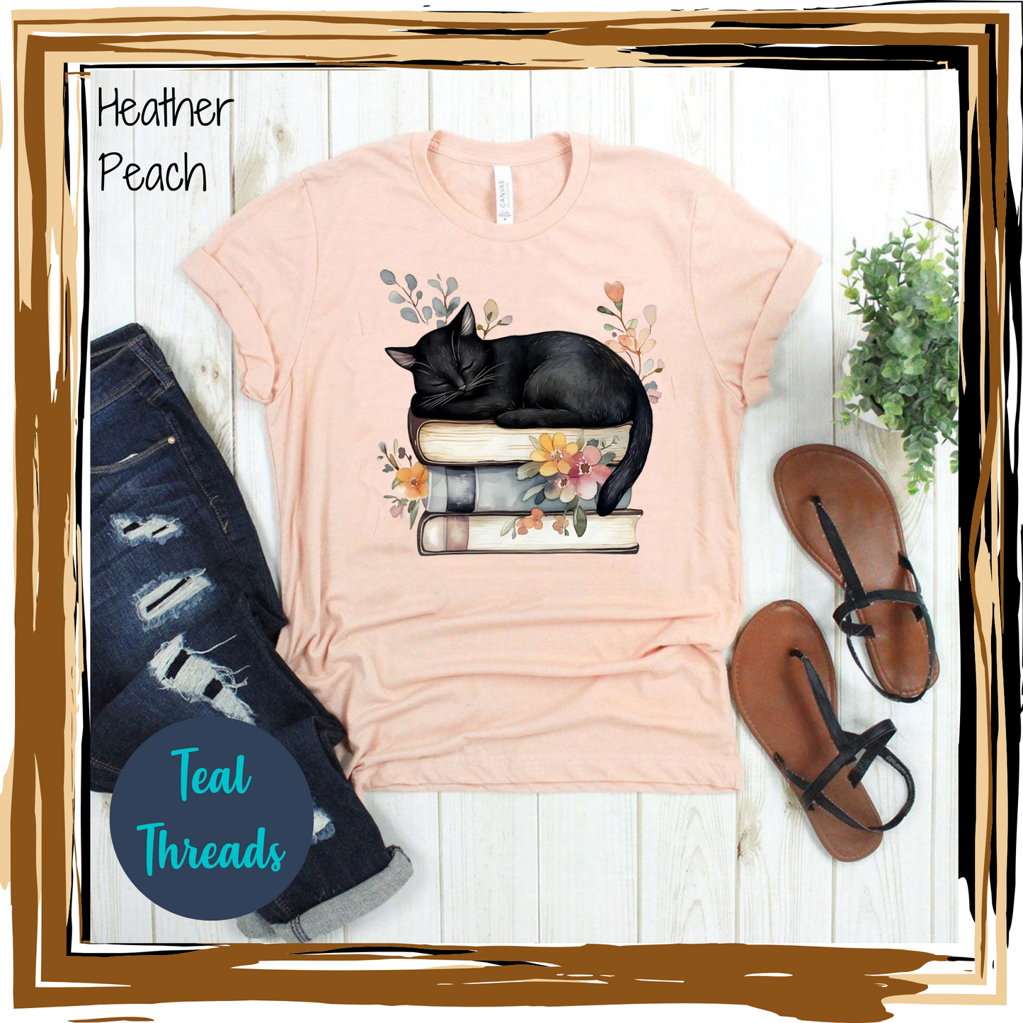 Sleeping Cat on Books