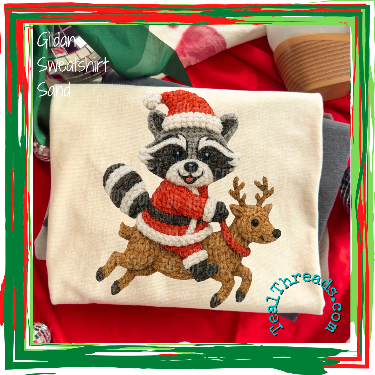 Raccoon and Reindeer Faux Yarn