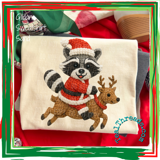 Raccoon and Reindeer Faux Yarn