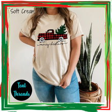 Load image into Gallery viewer, Merry Christmas Plaid Truck &amp; Tree
