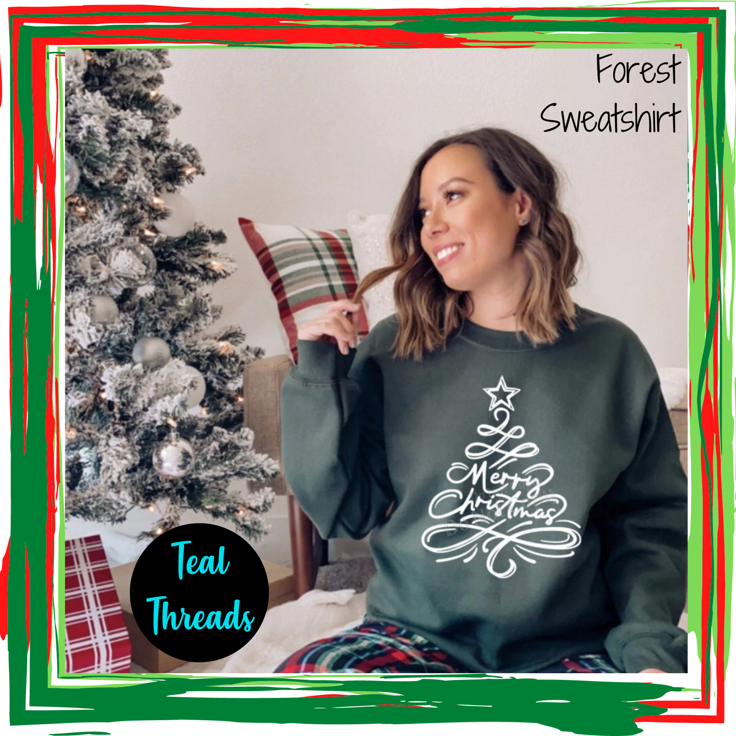 Merry Christmas Scribble Tree