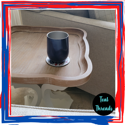 Patriotic Sunflower Coaster/Cup Cover (set of 4)