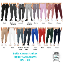 Load image into Gallery viewer, Bella Canvas Unisex Jogger Sweatpants
