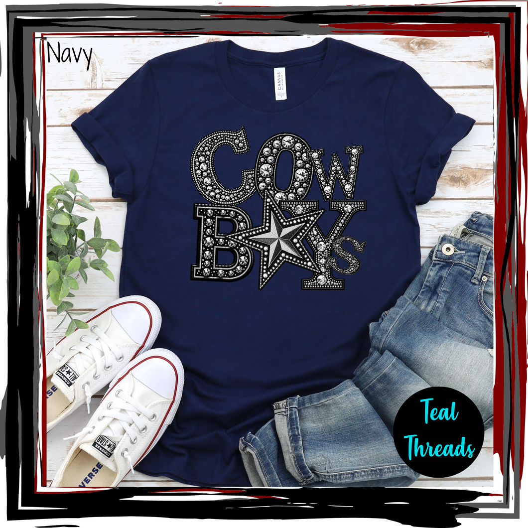 Cowboys Faux Rhinestone