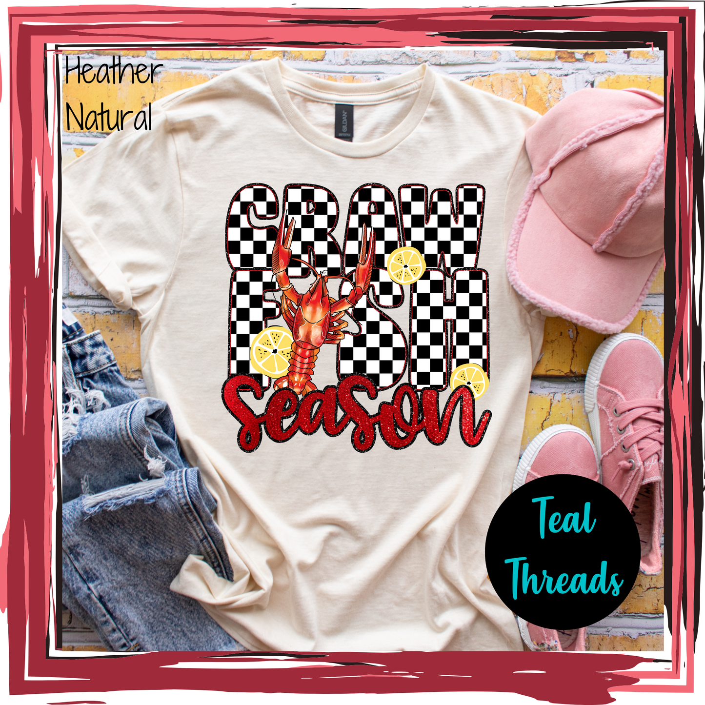 Crawfish Season Checkered