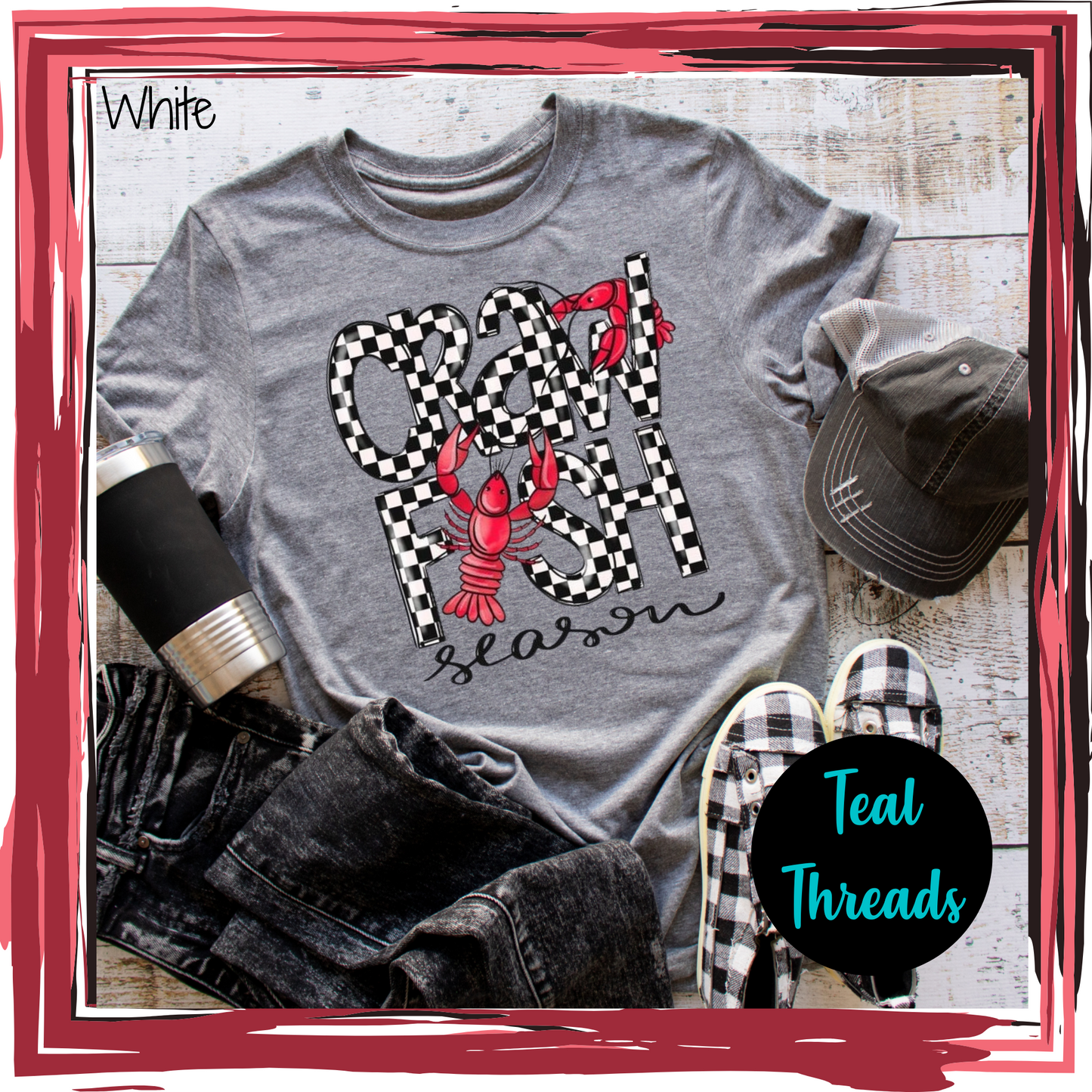 Crawfish Season Checkered