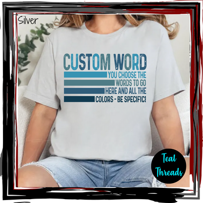 Custom Stripe Words