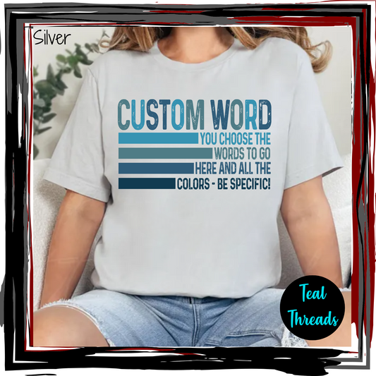 Custom Stripe Words