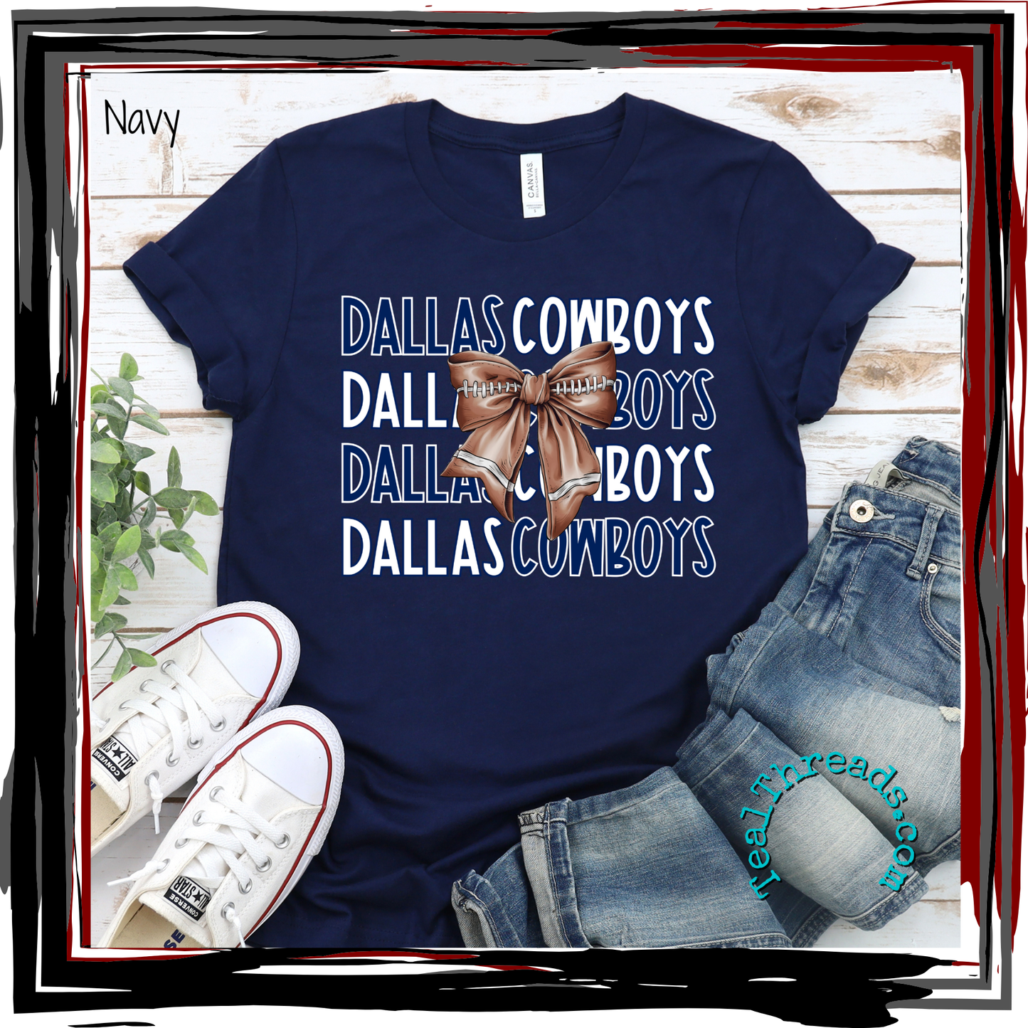 Dallas Cowboys Football Bow
