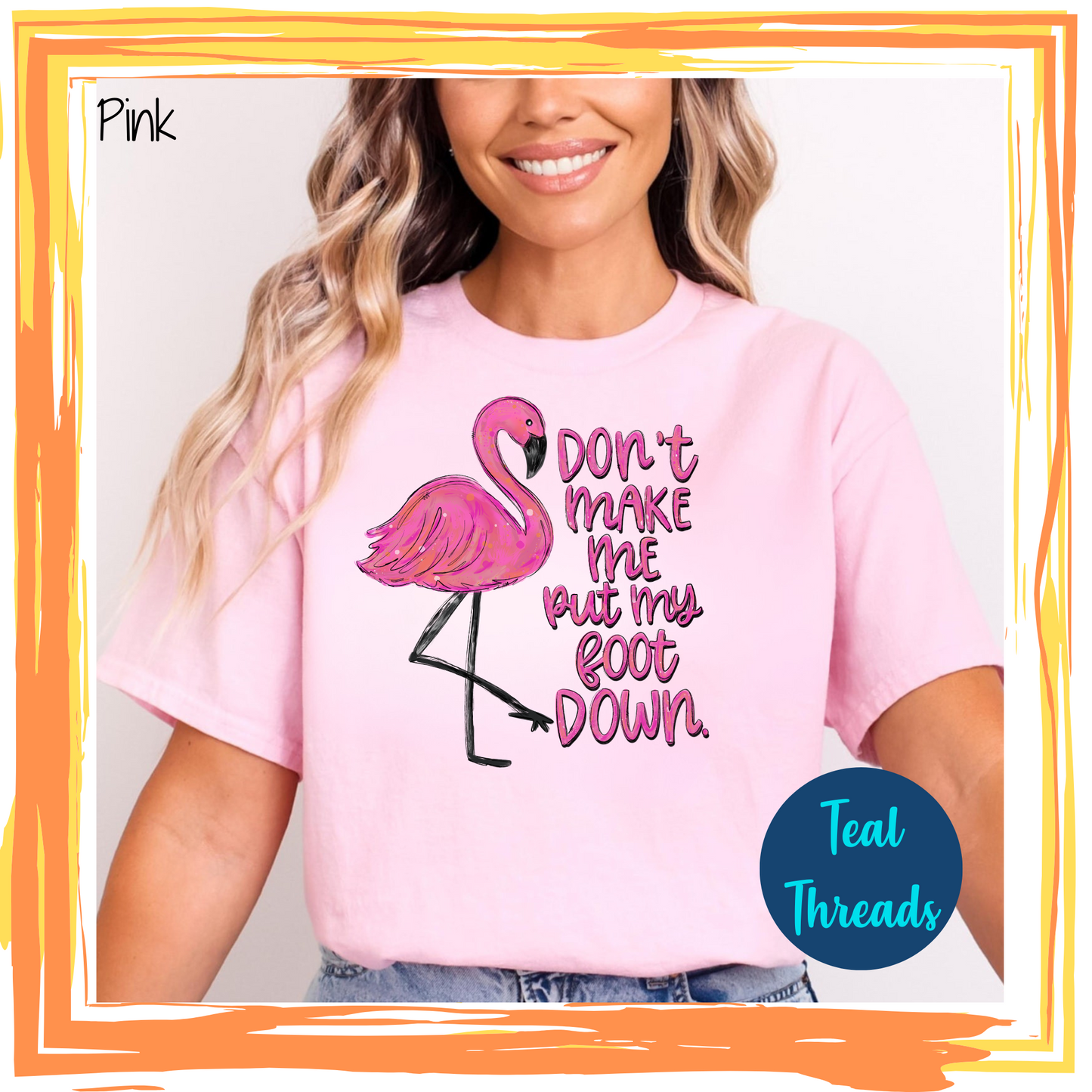 Don't Make Me Put My Foot Down Watercolor