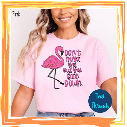 Don't Make Me Put My Foot Down Watercolor