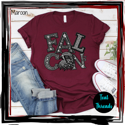 Falcons Faux Rhinestone