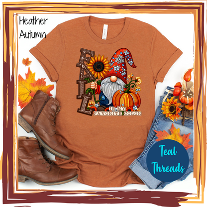 Fall Gnome Faux Rhinestone